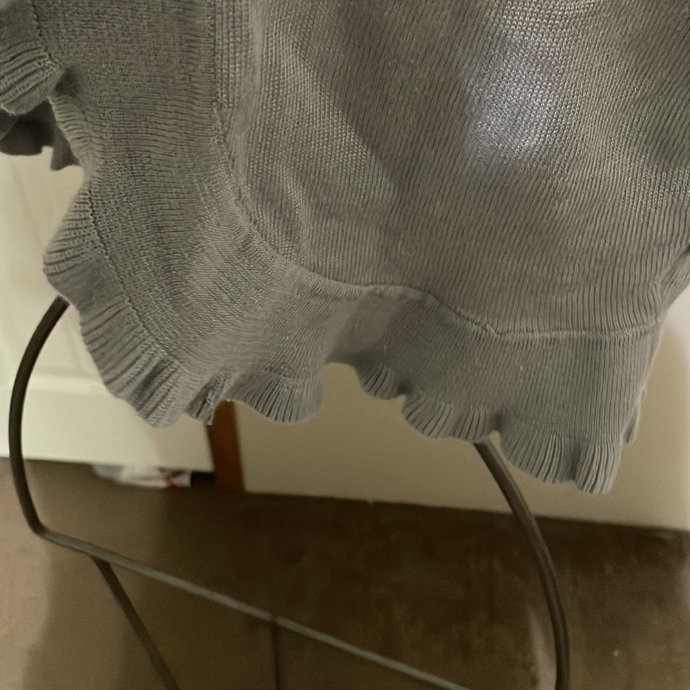 Worthington Grey Ruffle Cropped ‘Jacket’ - Picture 7 of 8
